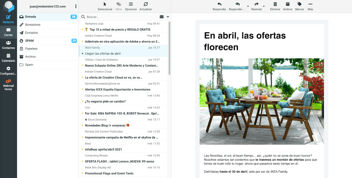 Webmail insuperable